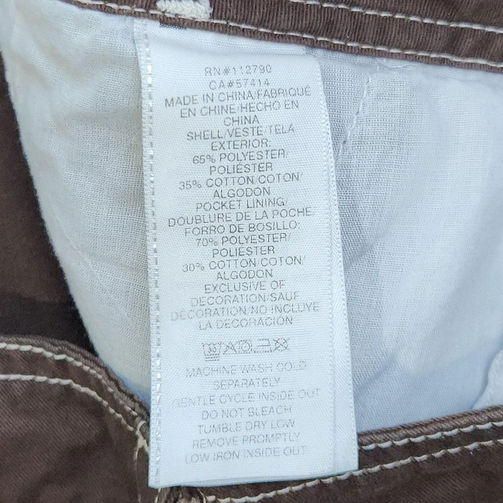True Religion Pants Mens 30x32 Brown Cargo Canvas Military SN Workwear Casual